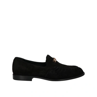 Shop Giuseppe Zanotti Leather Loafers In Black