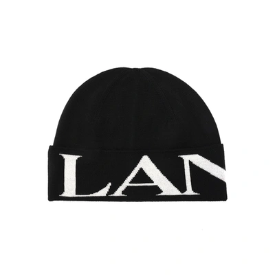 Shop Lanvin Wool Hat In Black