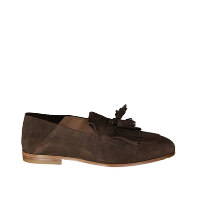 Shop Ferragamo Arizona Loafers In Brown