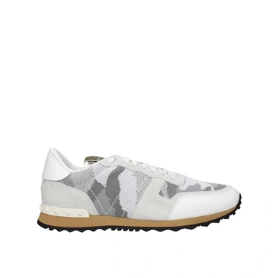 Shop Valentino Rockrunner Sneakers In Gray