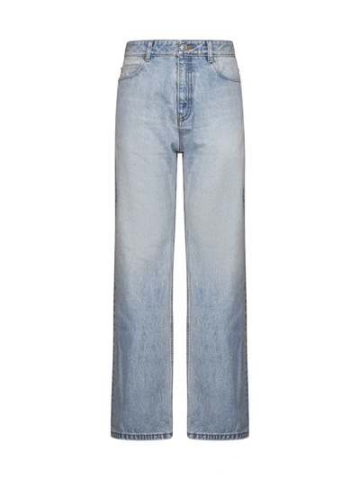 Shop Balenciaga Jeans In Light Indigo/madder