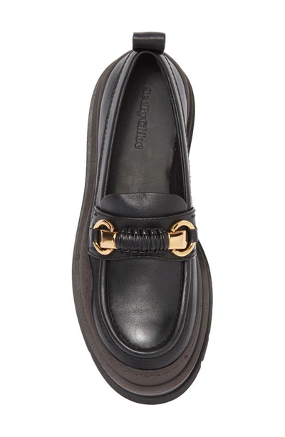Shop See By Chloé Maya Horse Bit Chunky Sole Loafer In Nero