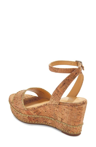 Jack Rogers Flagler Platform Wedge Sandal In Cork