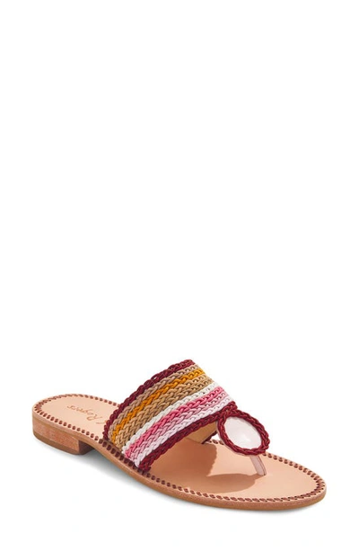Shop Jack Rogers Jacks Rope Sandal In Multi Color/blush