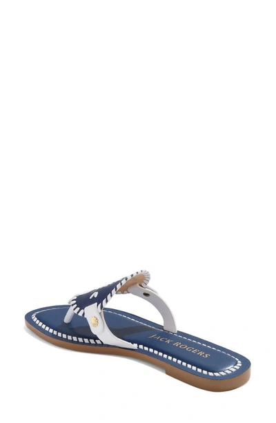 Shop Jack Rogers Collins Sandal In Midnight/ White