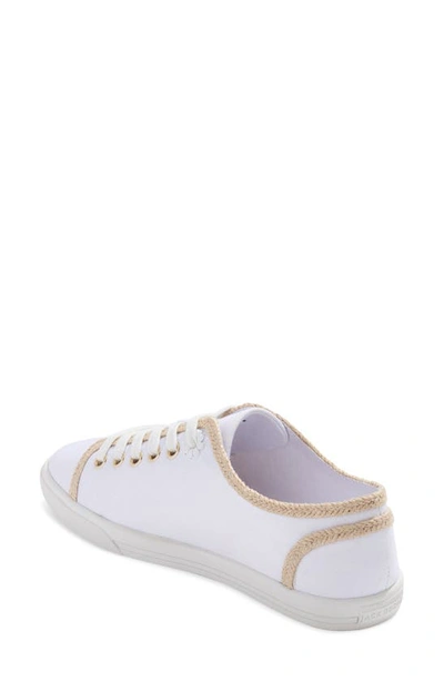Shop Jack Rogers Lia Rope Sneaker In White Canvas