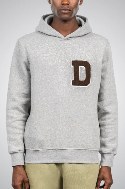 Shop D.rt Varsity Hoodie In Grey