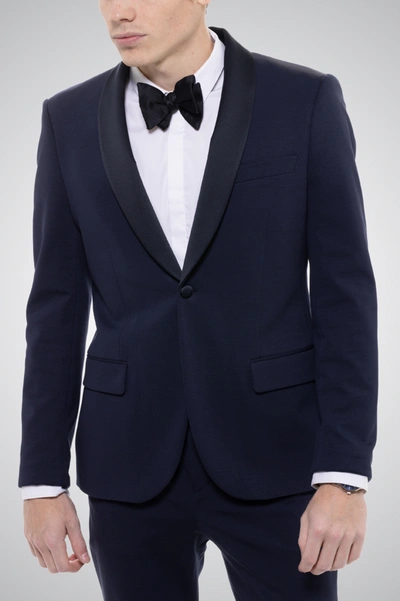 Shop D.rt Sterling One Button Tuxedo In Blue