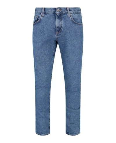 Shop Off-white Diag Pkt Skinny Jeans In Blue