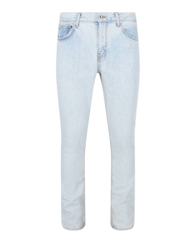 Shop Off-white Diag Pocket Skinny Jeans In Blue