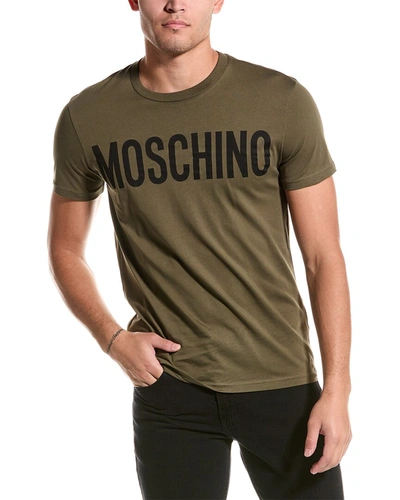 Shop Moschino T-shirt In Green
