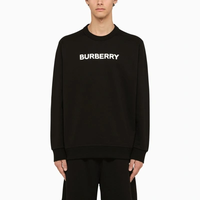 Shop Burberry | Black Crewneck Sweatshirt With Logo
