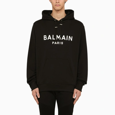 Shop Balmain | Black Hoodie With Logo