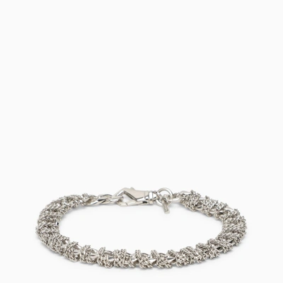 Shop Emanuele Bicocchi Silver 925 Intricate Chain Bracelet In Metal