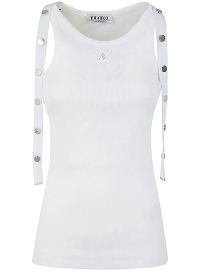 Shop Attico The  Ribbed Tank Top Clothing In White