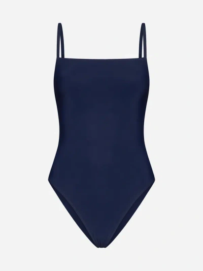 Shop Lido Tre Swimsuit In Navy Blue
