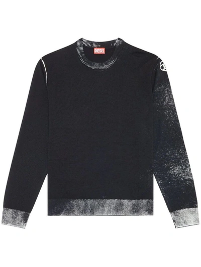 Shop Diesel Larence Sweater Clothing In Black