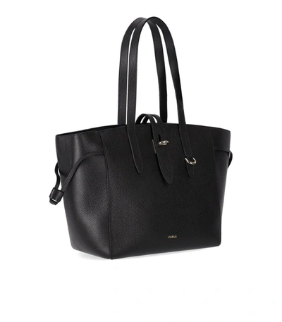 Shop Furla Net M Black Shopping Bag