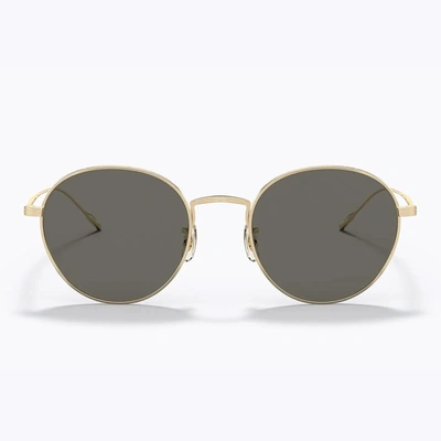 Shop Oliver Peoples Sunglasses In Gold