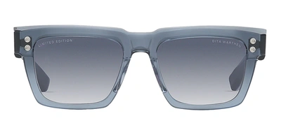 Shop Dita Warthen Dts434-a-03 Square Sunglasses In Blue