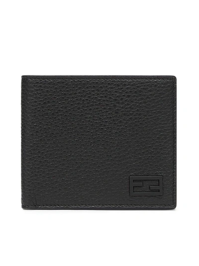 Shop Fendi Bi-fold In Black Leather