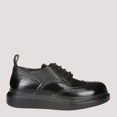 Shop Alexander Mcqueen Flat Shoes Black