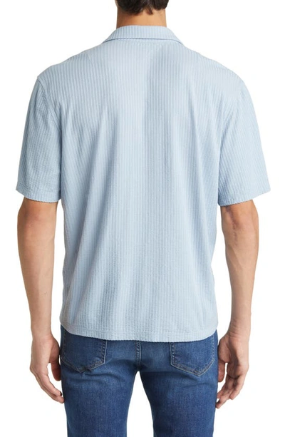 Shop Rag & Bone Avery Seersucker Button-up Shirt In Light Blue
