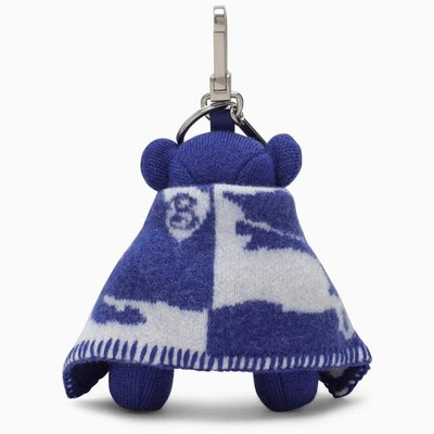 Shop Burberry Charm Thomas Bear With Blanket In In White