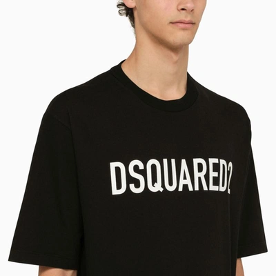 Shop Dsquared2 Crew-neck T-shirt With Logo In Black