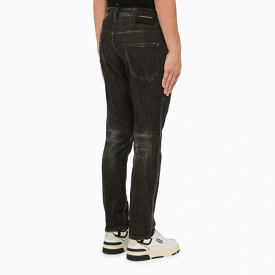 Shop Dsquared2 Regular Denim Jeans In Black