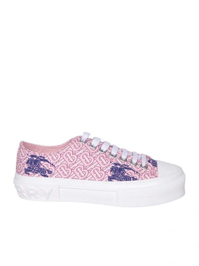 Shop Burberry Sneakers In Pink