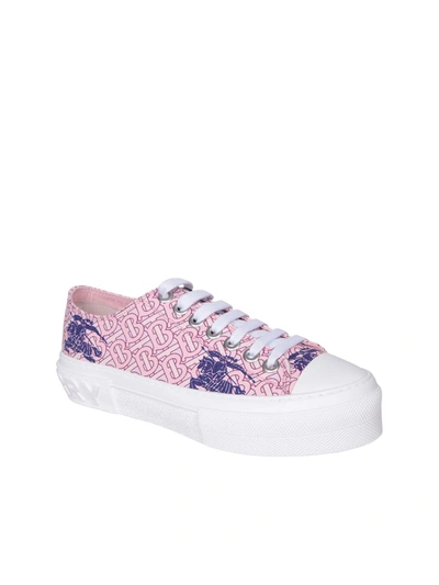 Shop Burberry Sneakers In Pink