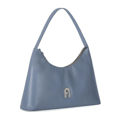 Shop Furla Diamante S Celestial Shoulder Bag In Blue