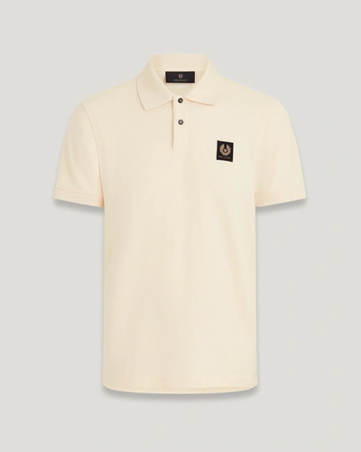 Shop Belstaff Polo In Yellow Sand