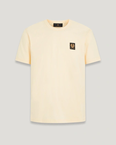 Shop Belstaff T-shirt In Yellow Sand