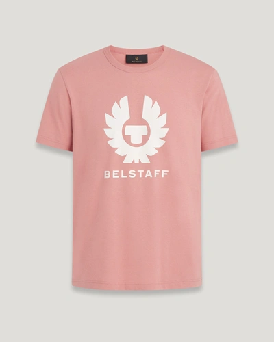 Shop Belstaff Phoenix T-shirt In Rust Pink