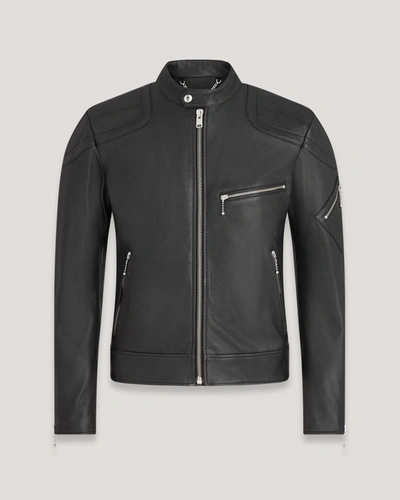 Shop Belstaff T Racer Jacke Für Herren Cheviot Leather In Black