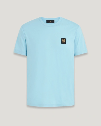 Shop Belstaff T-shirt Für Herren Cotton Jersey In Skyline Blue