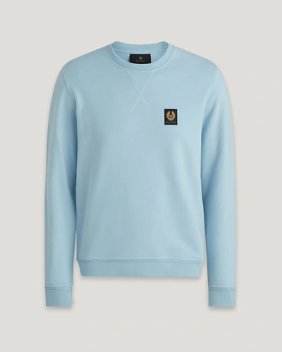 Shop Belstaff Sweatshirt Für Herren Cotton Fleece In Skyline Blue