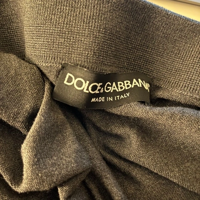 DOLCE & GABBANA Pre-owned Grey Polo Knit Silk Shirt