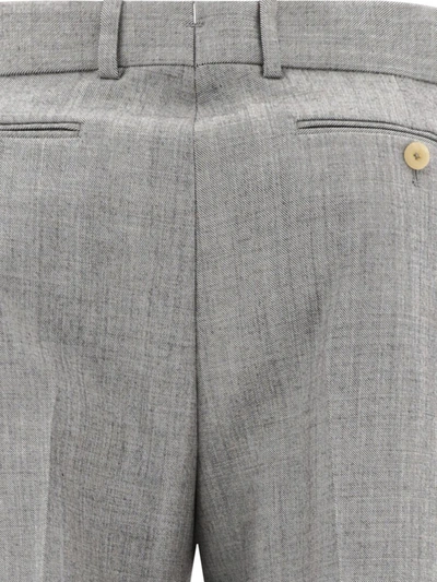 Alexander Mcqueen Trousers With Back Pockets And Belt Loops In Grey