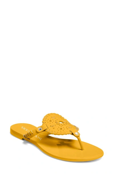 Shop Jack Rogers Georgica Jelly Flip Flop In Clementine/ Clementine