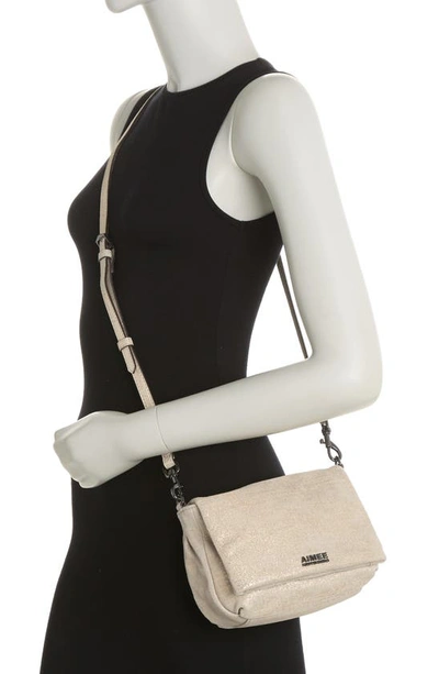 Shop Aimee Kestenberg Wonder Double Zip Crossbody Bag In Gold Dust