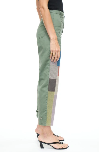 Shop Pistola Tammy High Rise Ankle Crop Pants In Colonel Rainbow