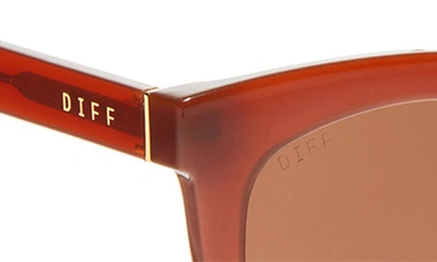 Shop Diff 50mm Talia Cat Eye Sunglasses In Nutshell