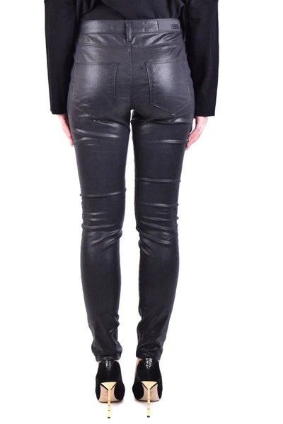 Shop Karl Lagerfeld Trousers In Black