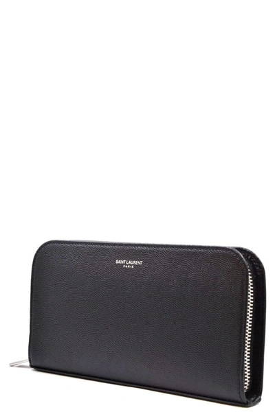 Shop Saint Laurent Wallet In Black