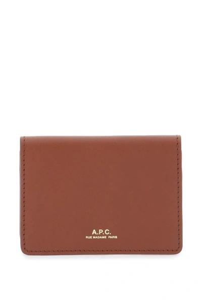 Shop Apc A.p.c. Leather Stefan Card Holder