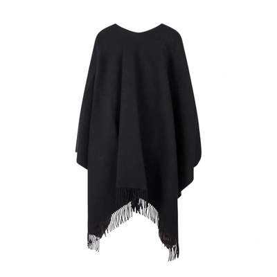 Shop Fendi Cape In Black