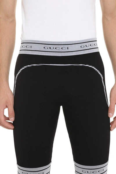 Shop Gucci Technical Fabric Leggings In Black